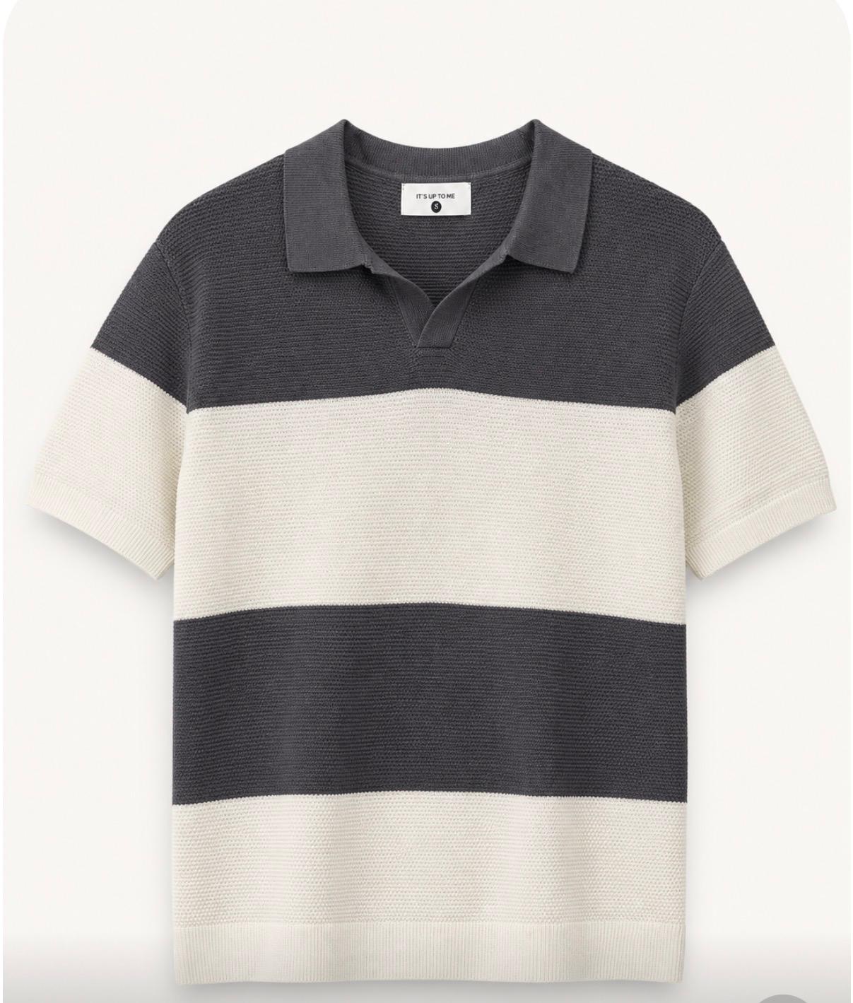 Boston Polo Top in Grey