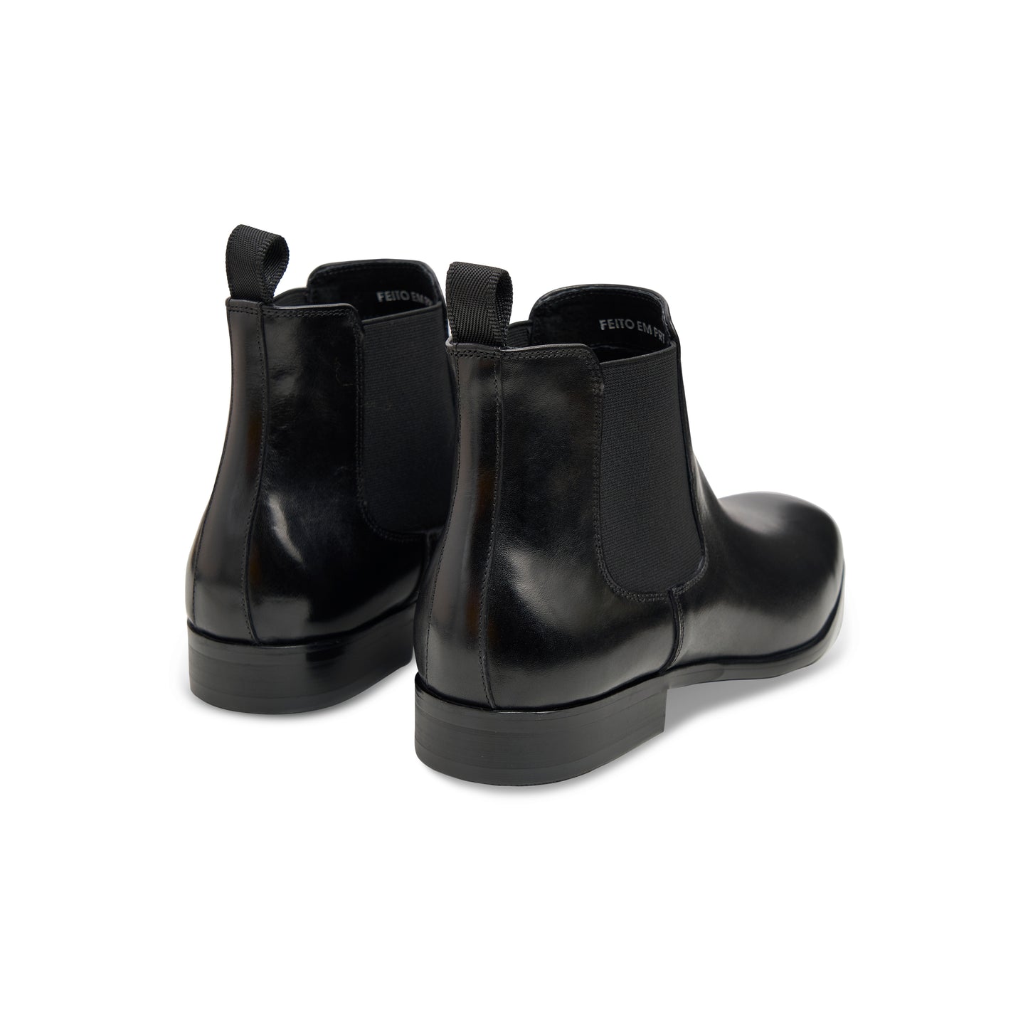 back side view of Figo Boots in Black