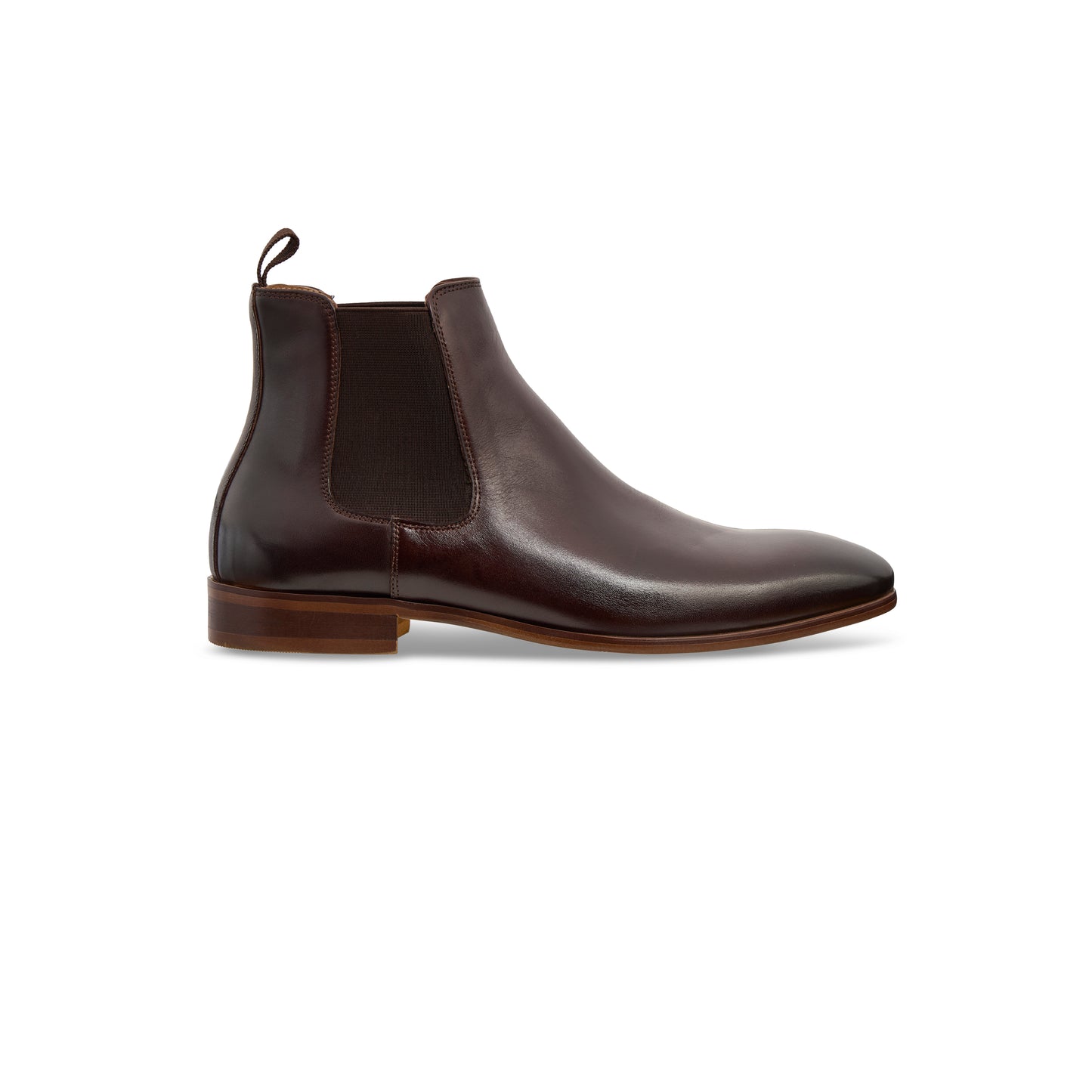 side view of Figo Boots in Coffee