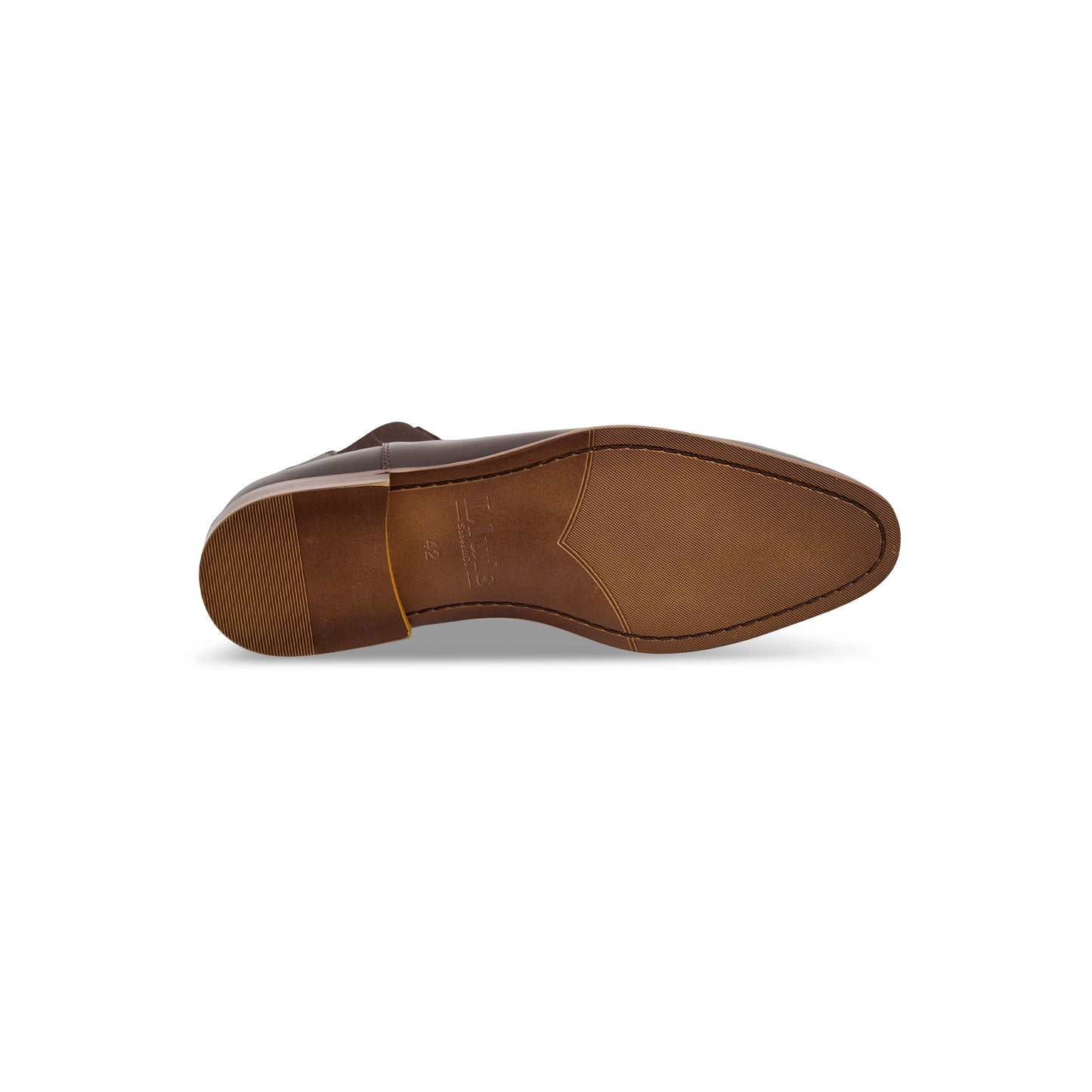 Bottom view of Figo Boots in Coffee