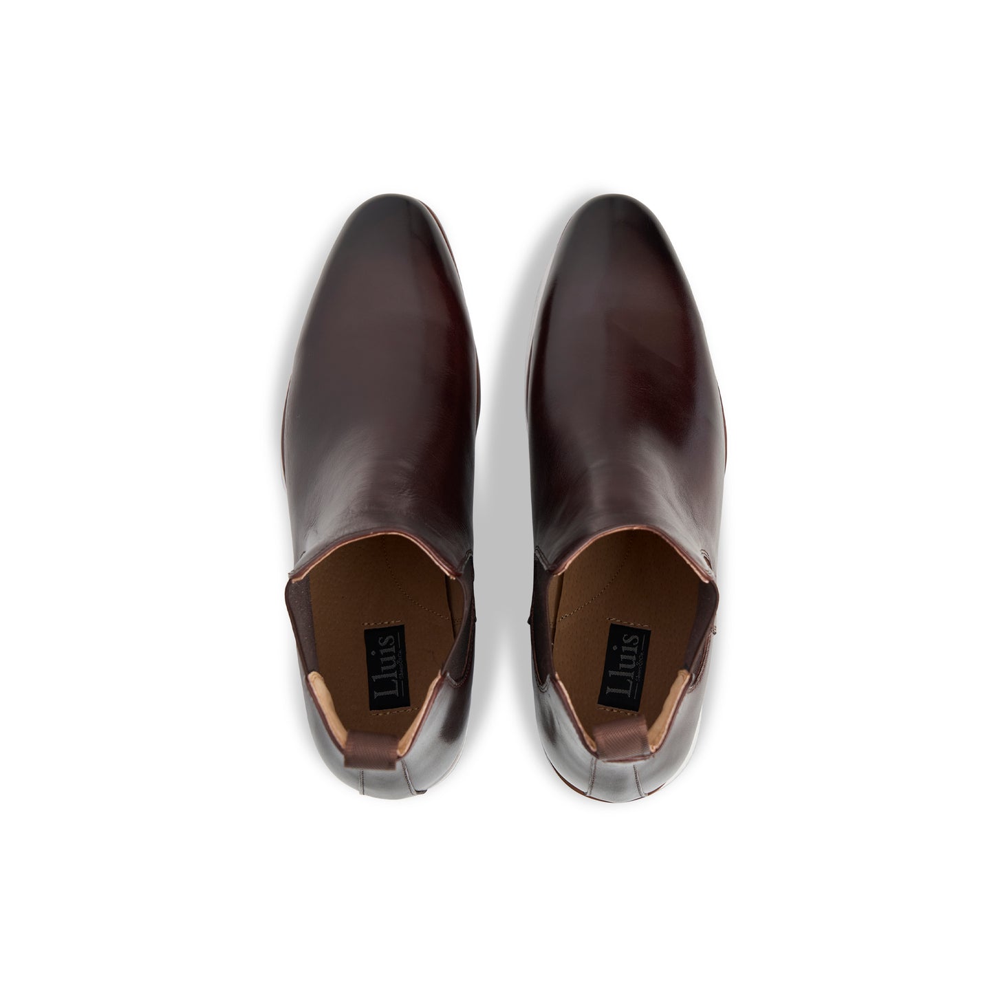 Top view of Figo Boots in Coffee