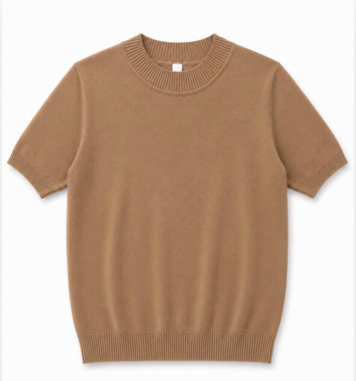 Johnny Polo Top in Brown