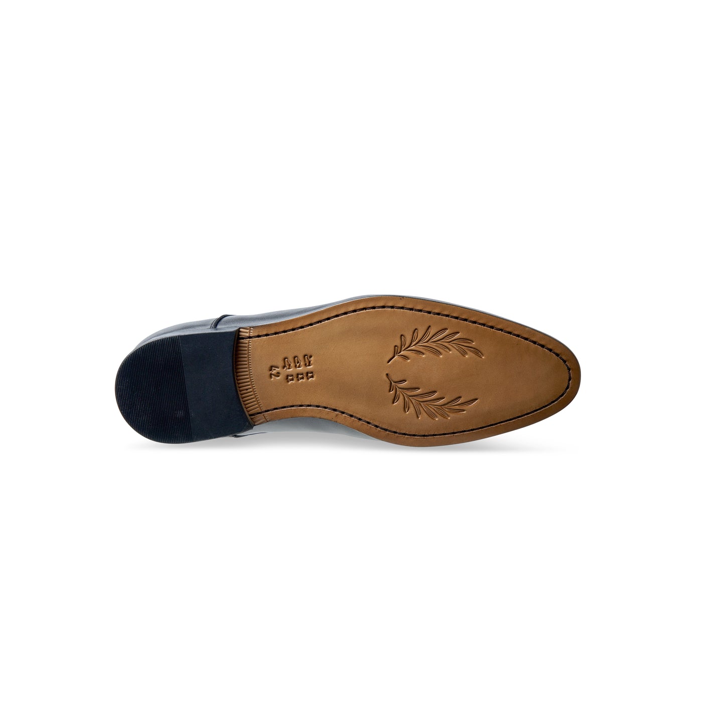 Bottom view of Naples shoes in Black