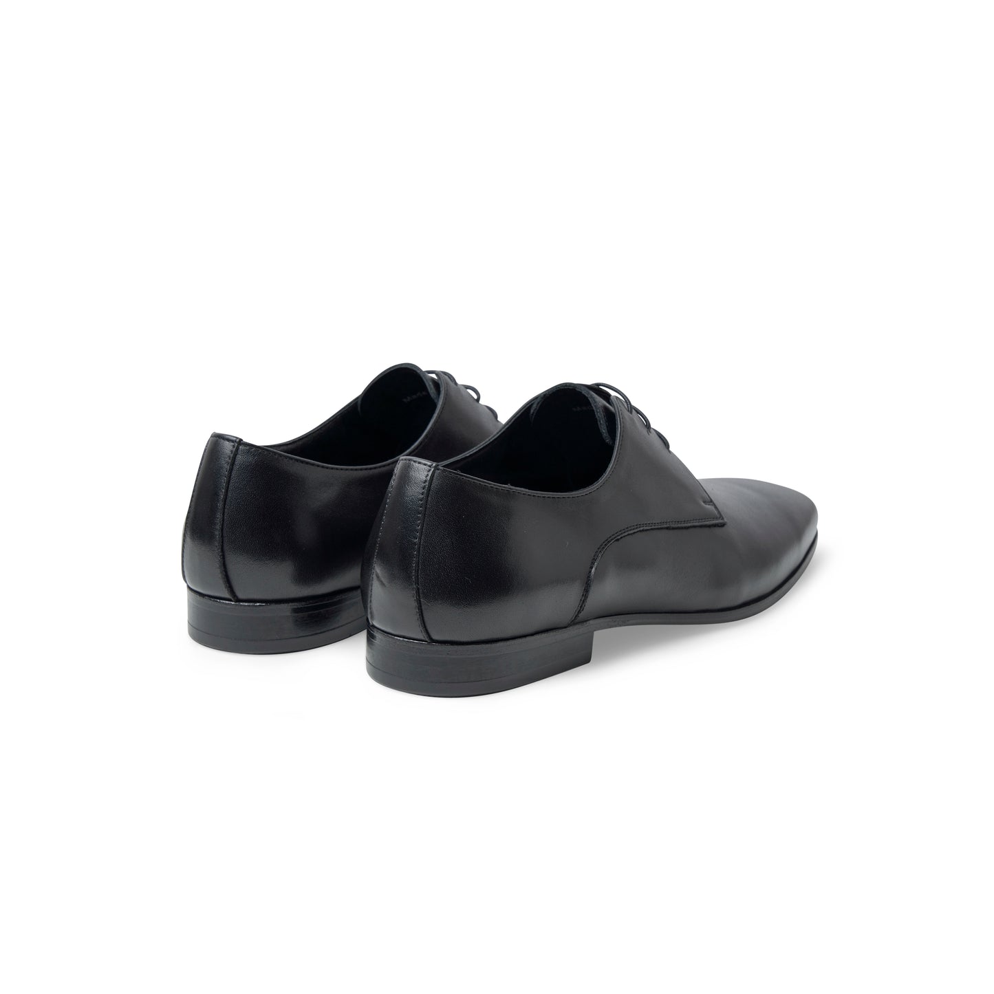 back side view of Naples shoes in Black