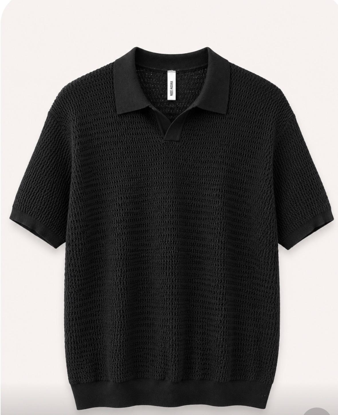 Samson Polo Top in Black
