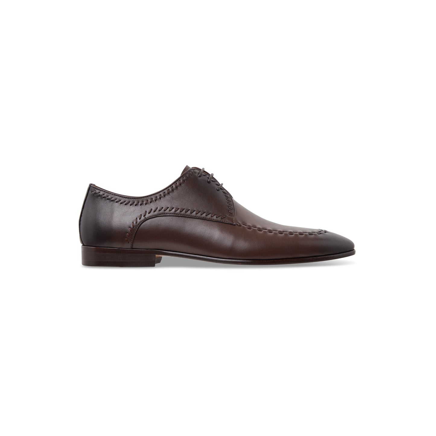 side view of Venice shoes in Coffee
