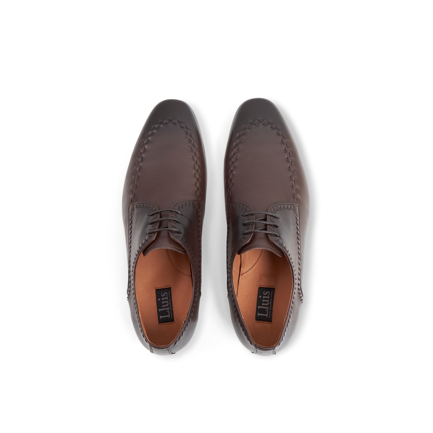 Top view of Venice shoes in Coffee