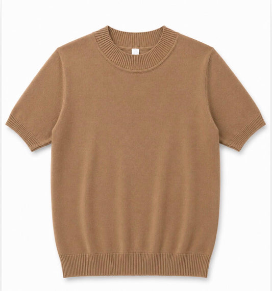 Johnny Polo Top in Brown