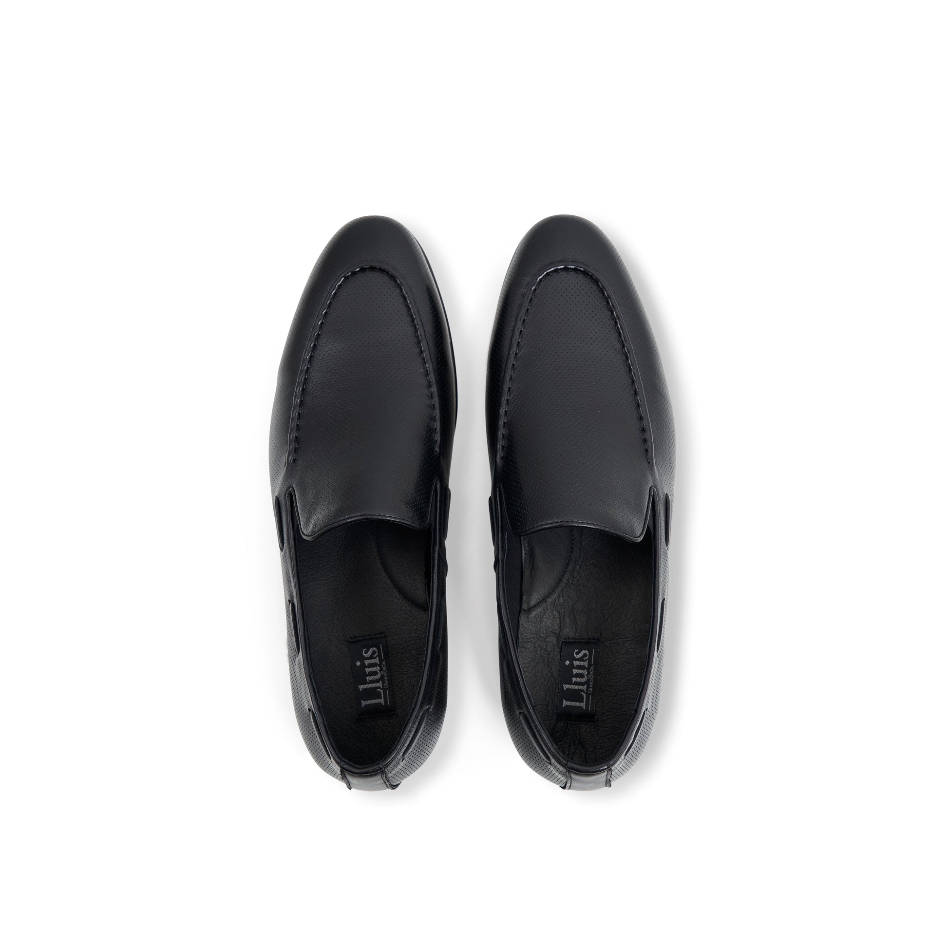 Top view of Milan Loafers in Black
