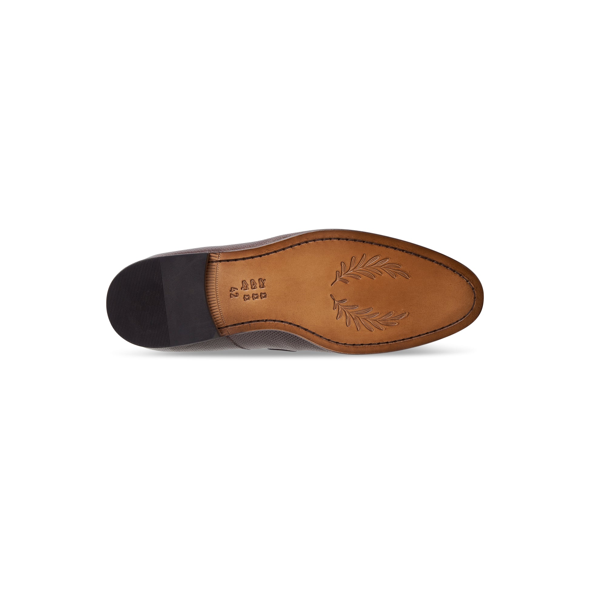 Bottom view of Milan Loafers in Coffee