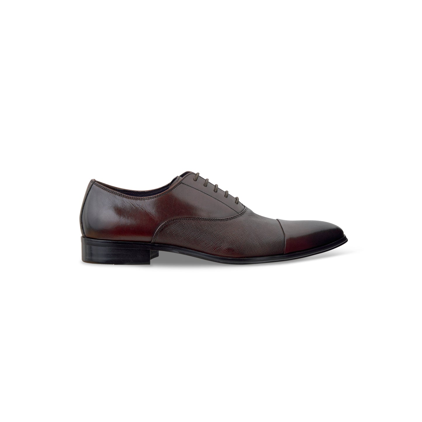side view of Porto shoes in Coffee