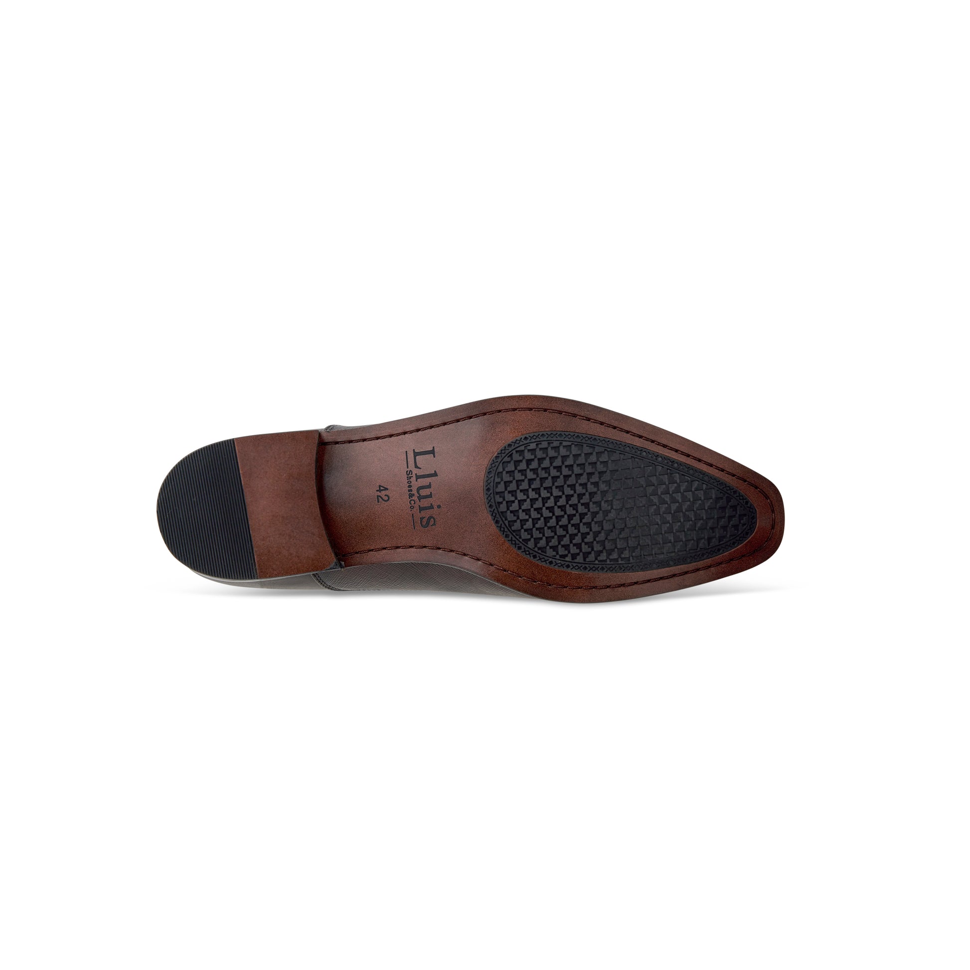 Bottom view of Porto shoes in Coffee