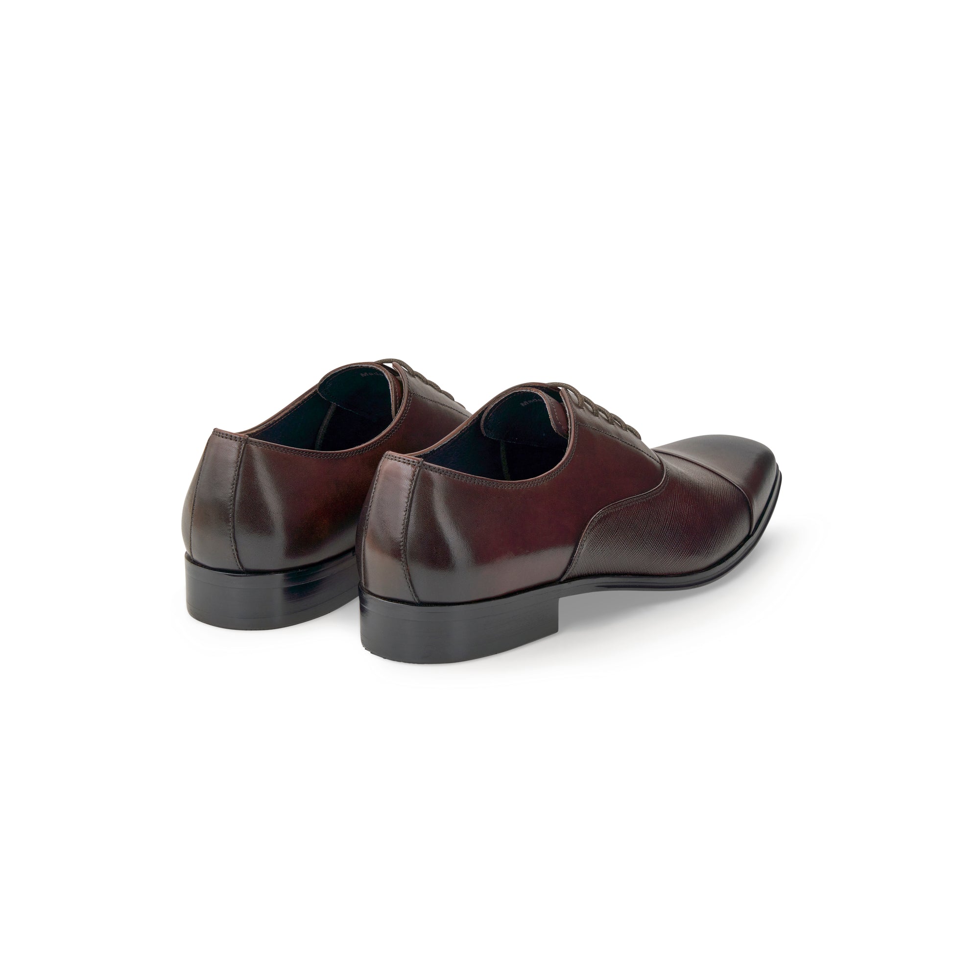 back side view of Porto shoes in Coffee