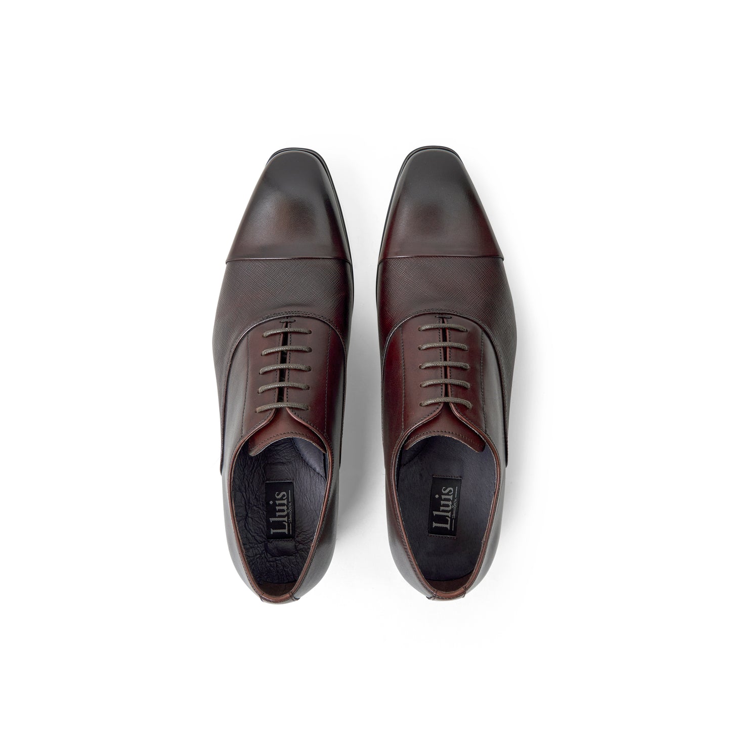 Top view of Porto shoes in Coffee