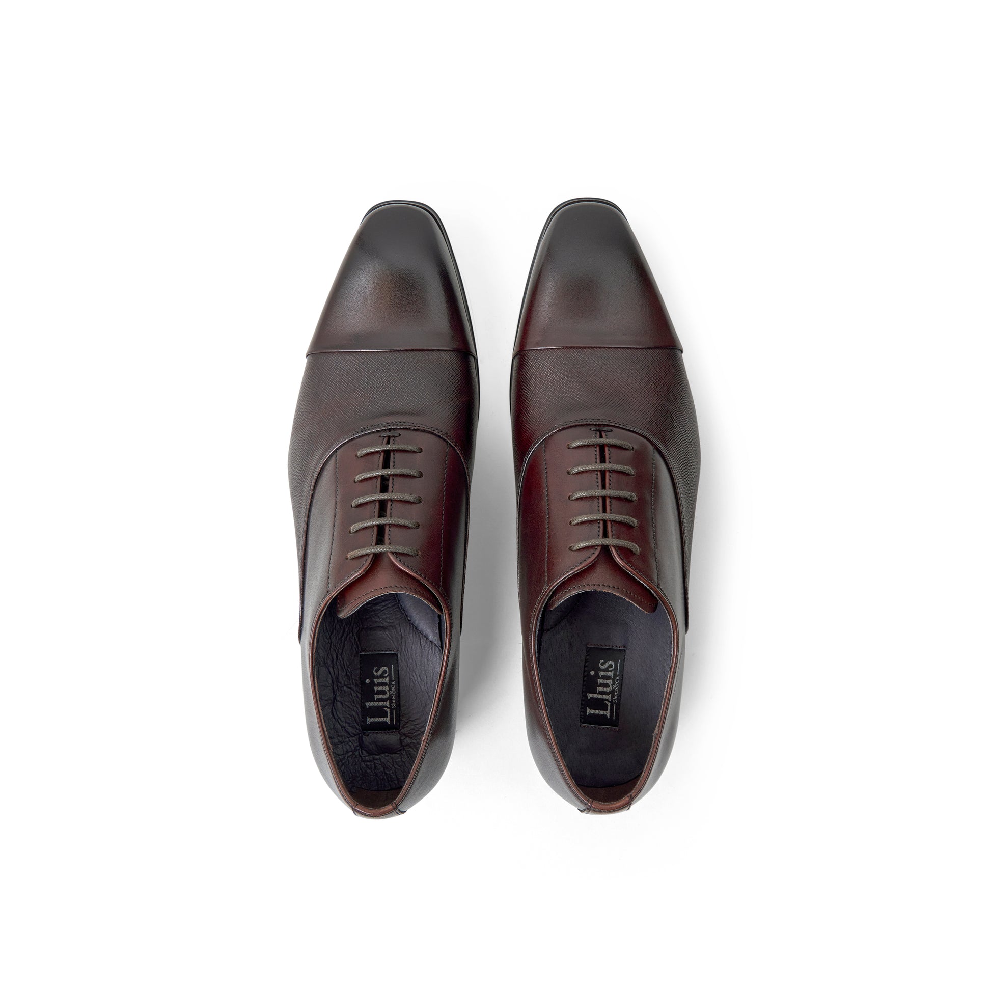 Top view of Porto shoes in Coffee