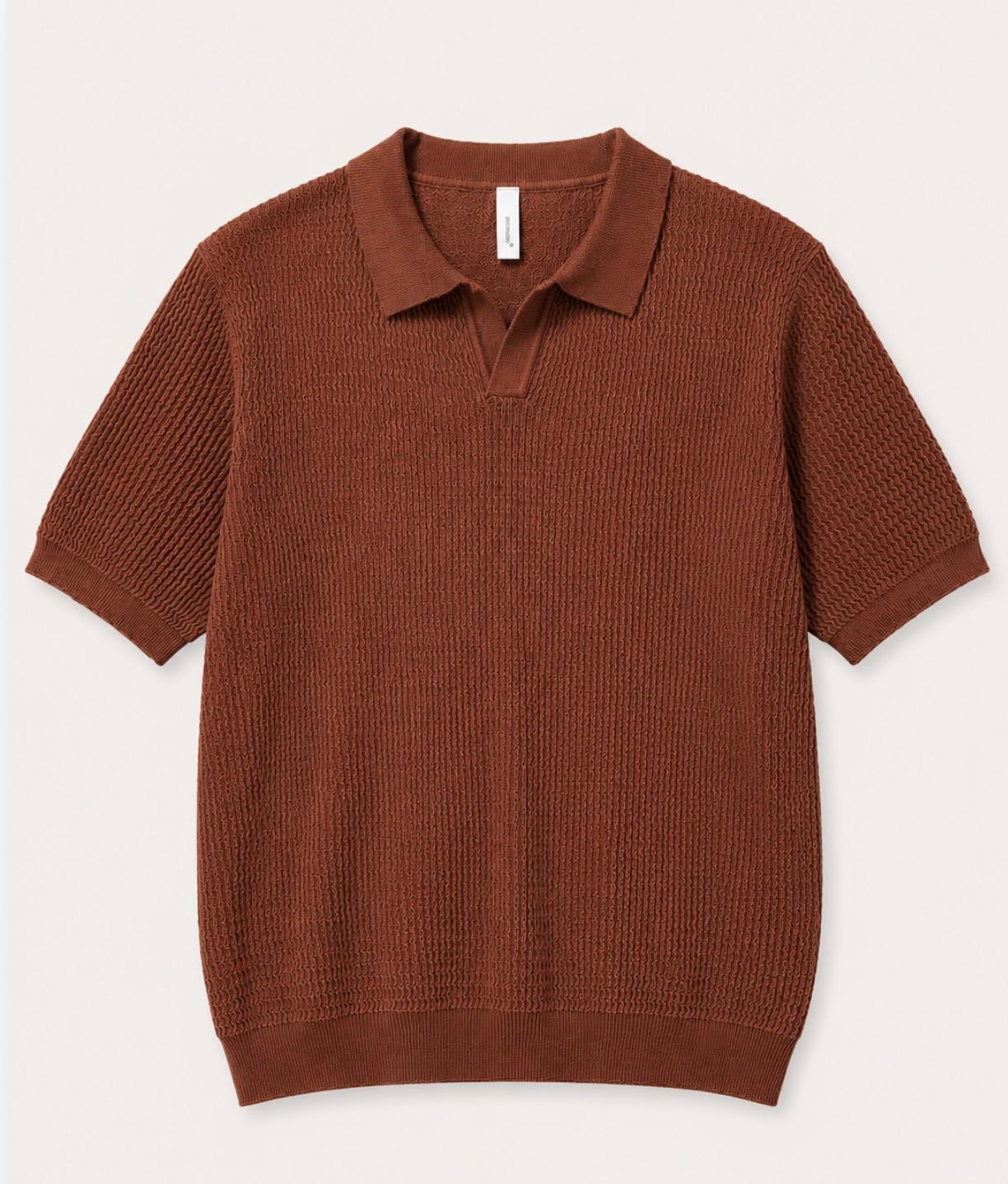 Samson Polo Top in Brown